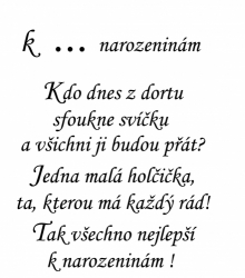 K narozeninám 0231